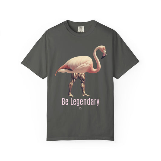 "Be Legendary" Funny Flamingo Oversize Cotton Tee