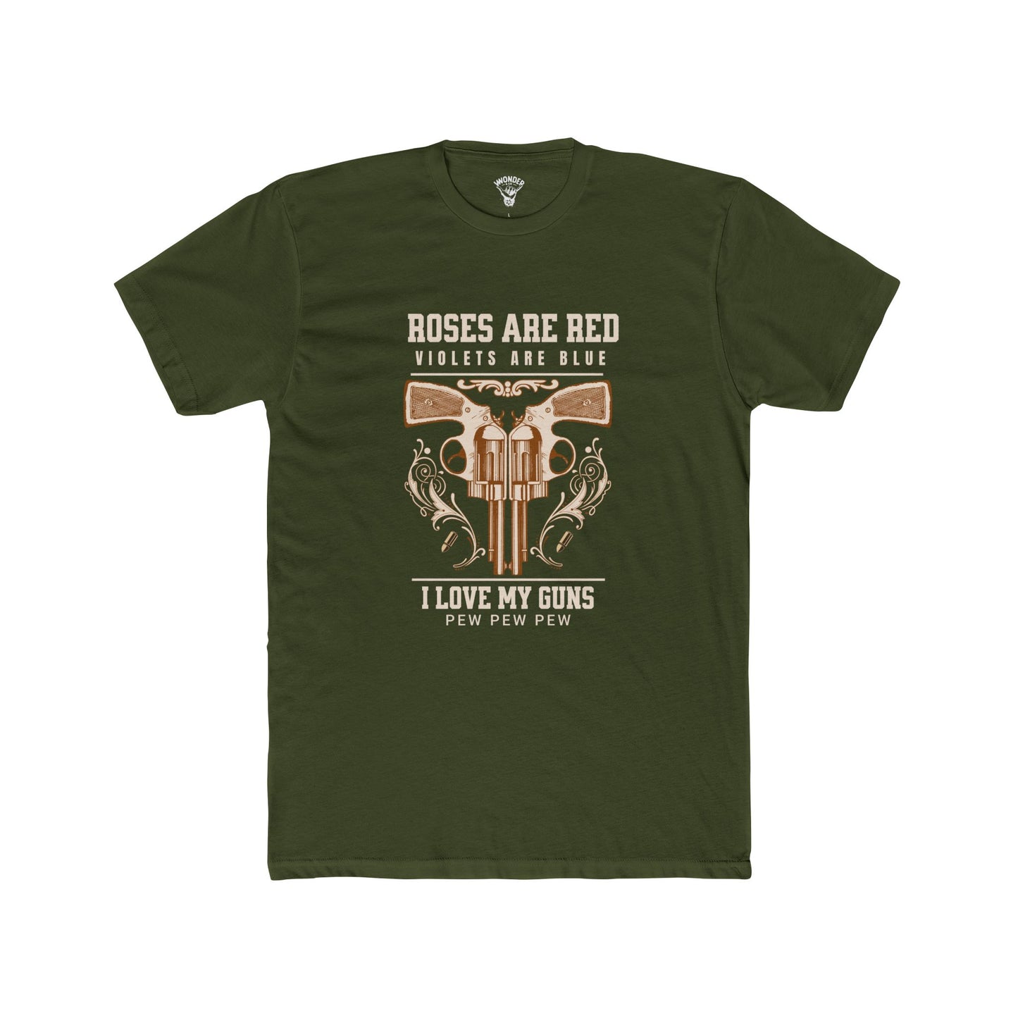 "Roses Are Red Pew Pew Pew" Unisex Crew Tee