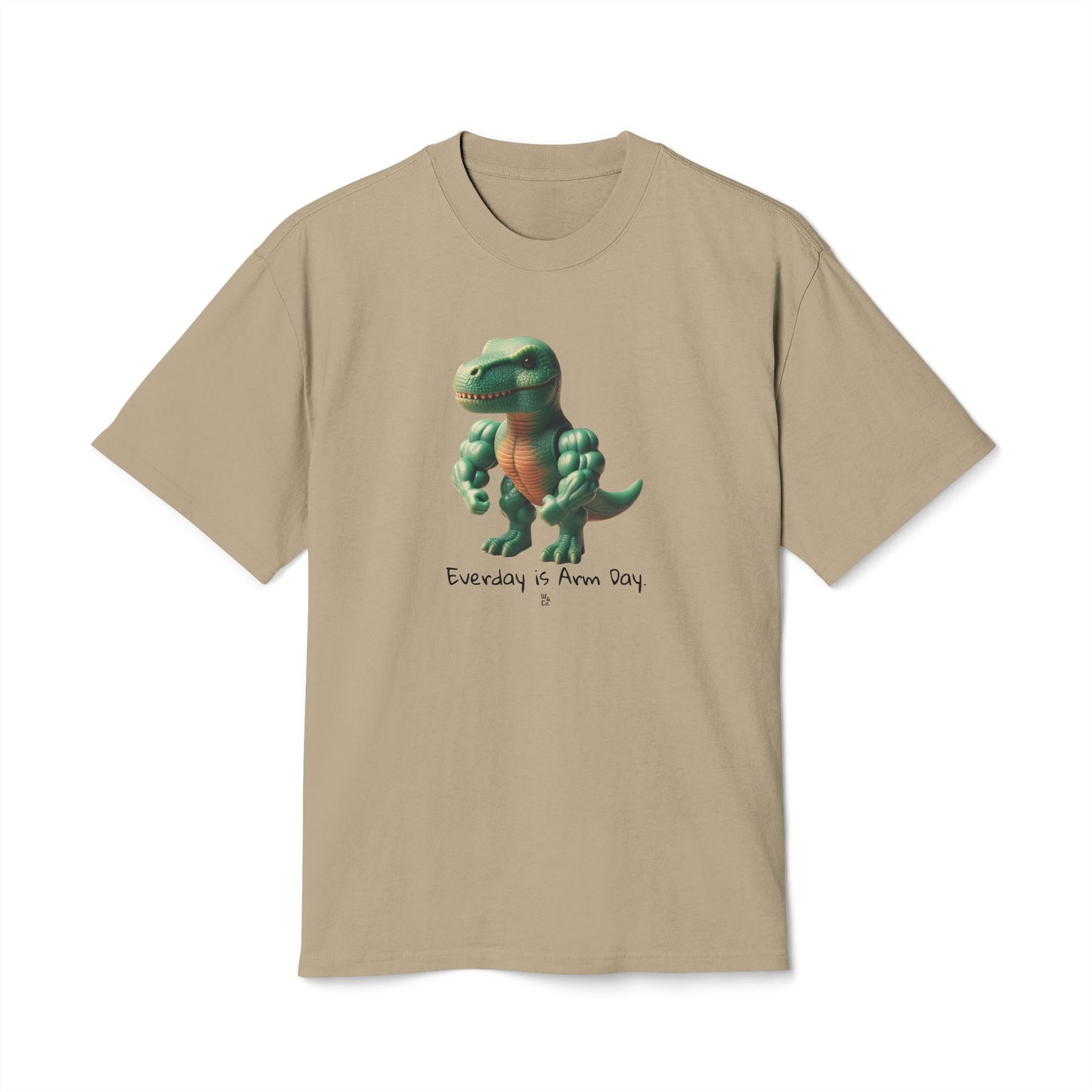 "Everyday is Arm Day" Funny Oversize Cotton Tee