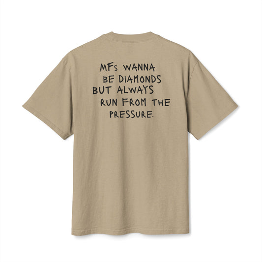 "MFS Wanna Be Diamonds" Inspirational Cotton Oversize T‑Shirt