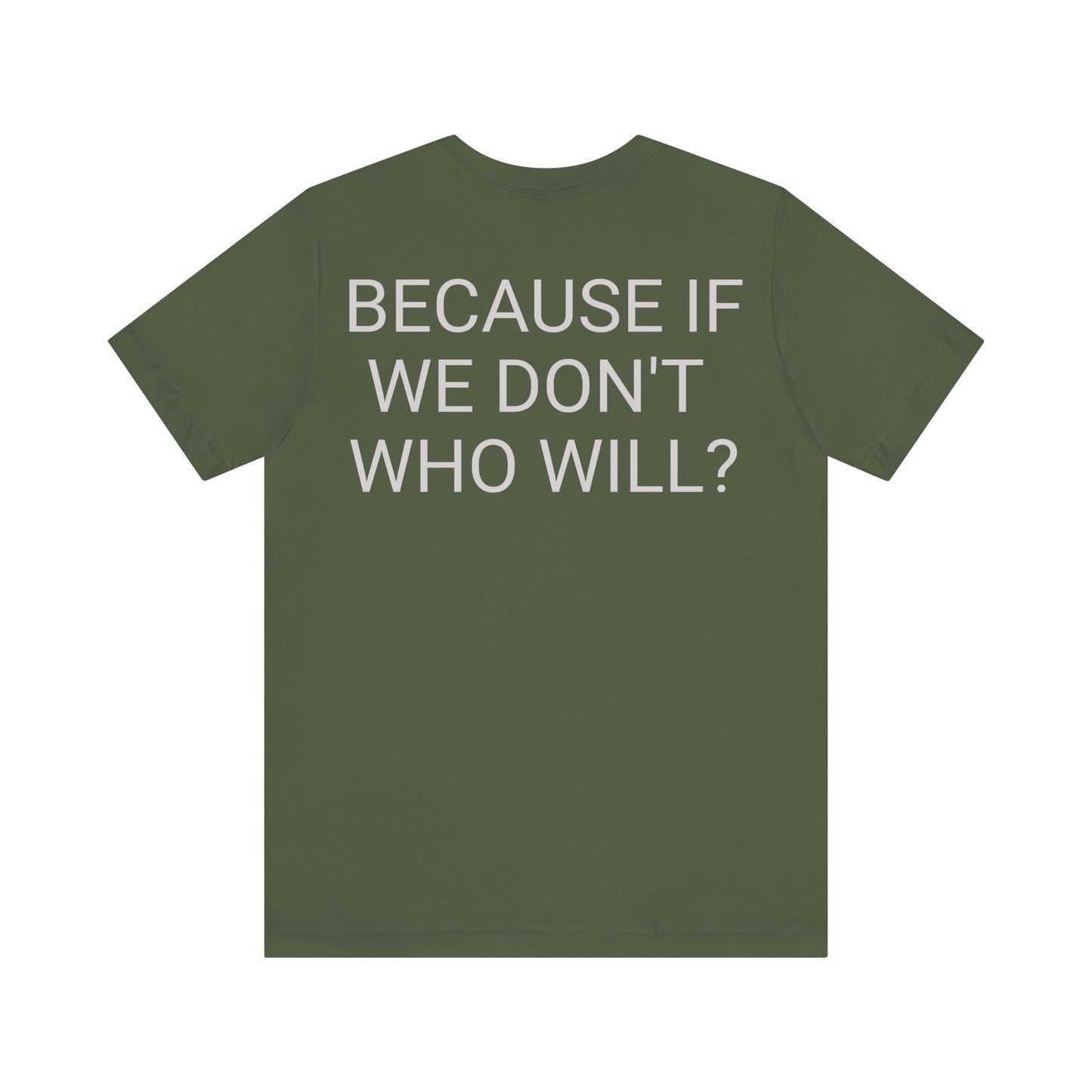 'Because If We Don’t, Who Will?' Motivational Pump Cover