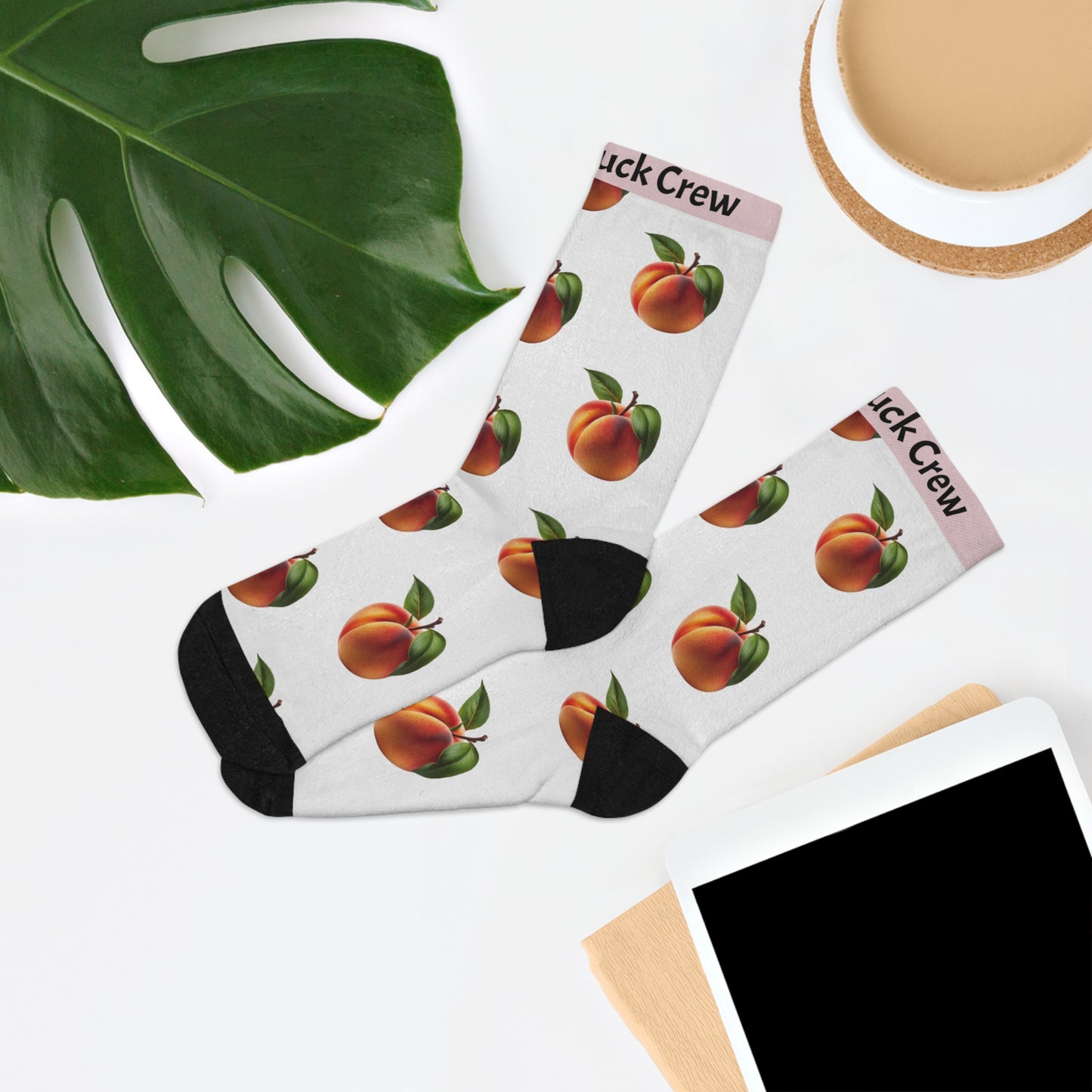 Peaches Glute Day Socks