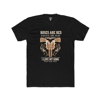 "Roses Are Red Pew Pew Pew" Unisex Crew Tee