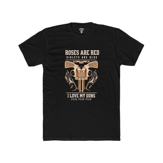 "Roses Are Red Pew Pew Pew" Unisex Crew Tee