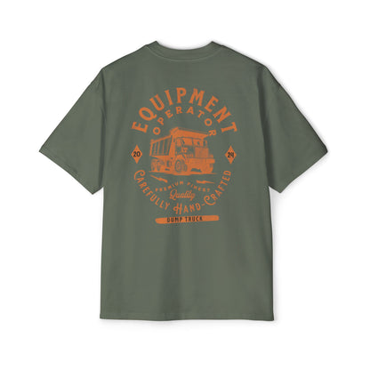 "Dump Truck Operator" Funny Oversized Cotton Tee