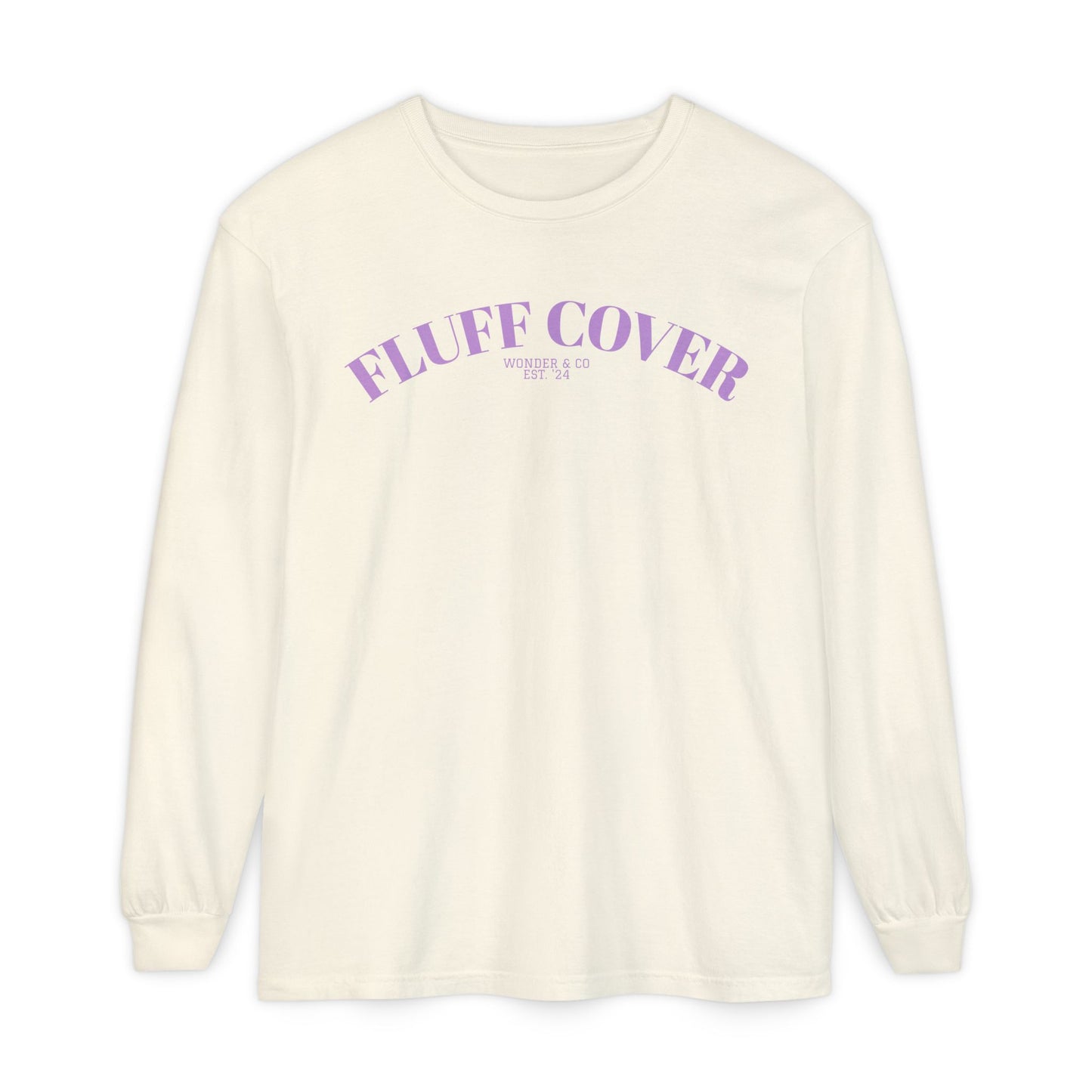 "Fluff Cover" Cotton Long Sleeve Tee