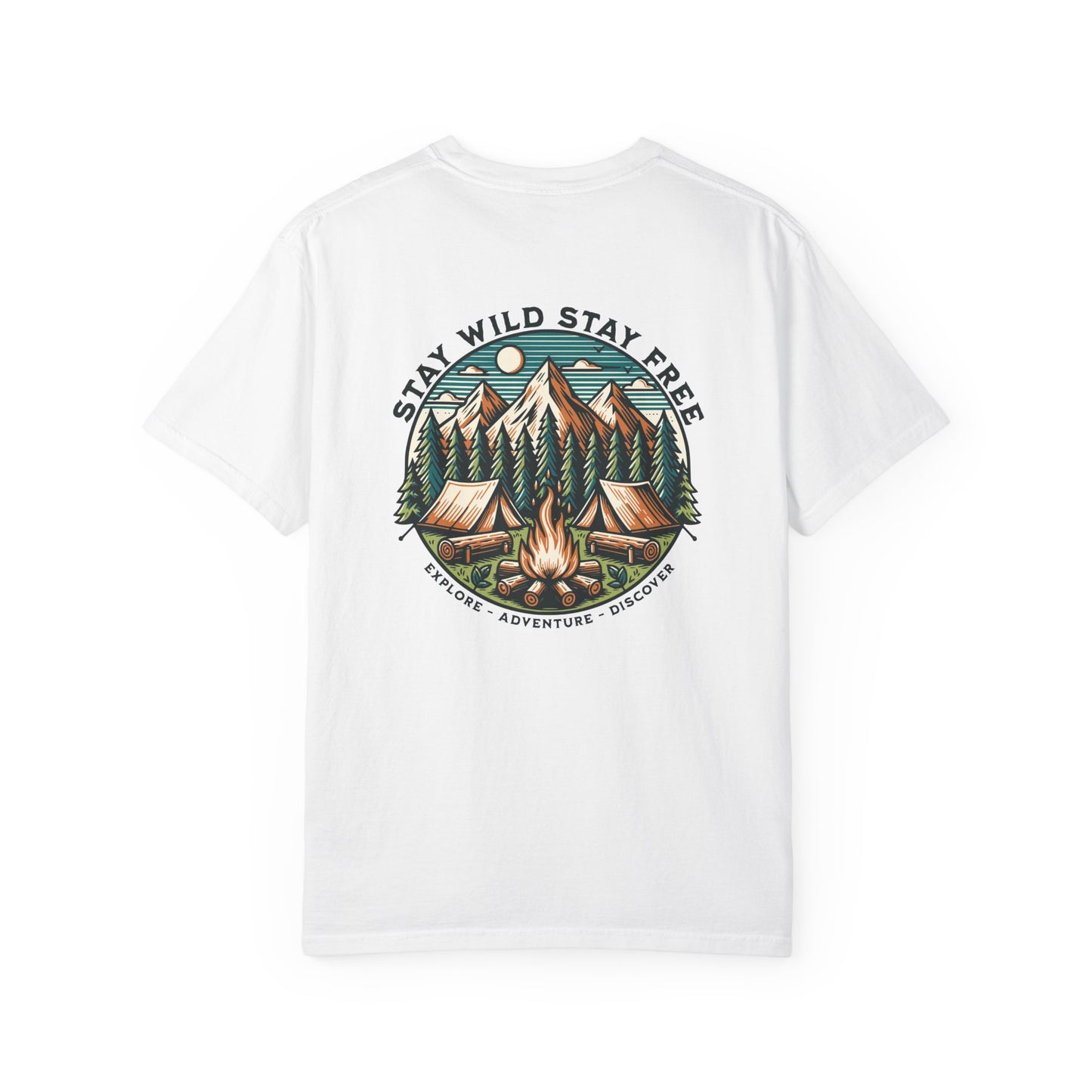 "Stay Wild Stay Free" Graphic Cotton Tee