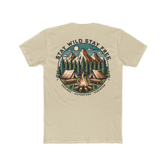 "Stay Wild Stay Free" Cotton Everyday Tee