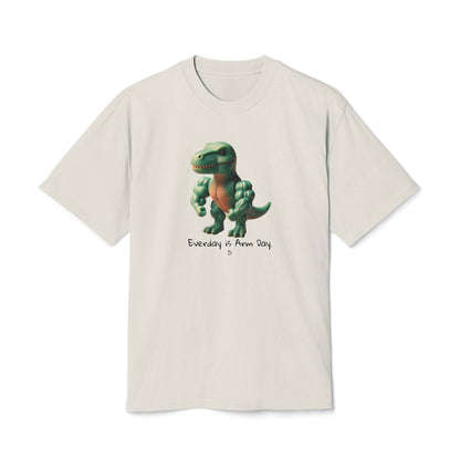 "Everyday is Arm Day" Funny Oversize Cotton Tee