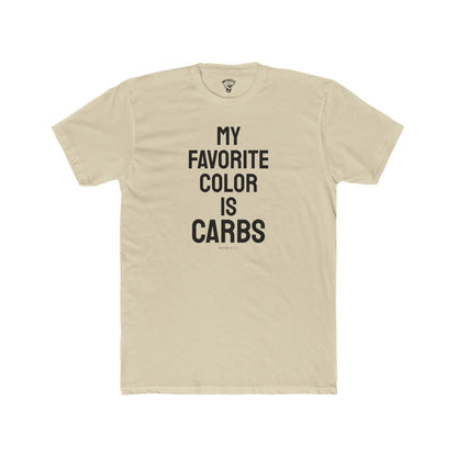 "My Favorite Color is Carbs" Unisex Cotton Crew Shirt