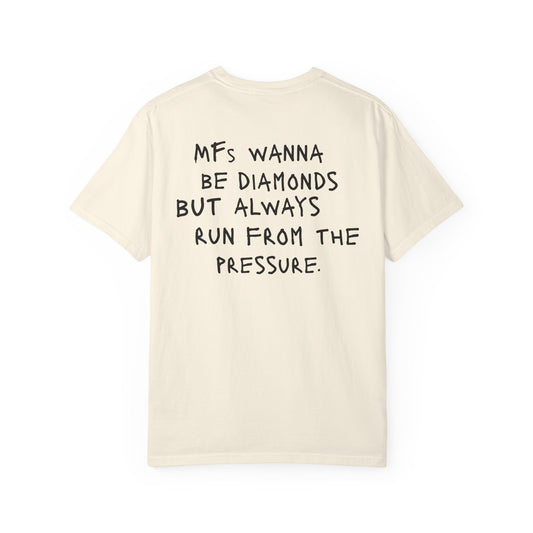 "MFS Wanna Be Diamonds" Inspirational Cotton Oversize T‑Shirt