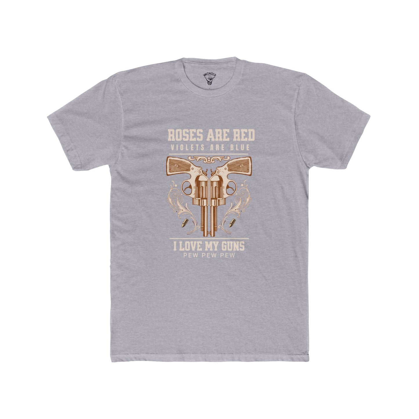 "Roses Are Red Pew Pew Pew" Unisex Crew Tee