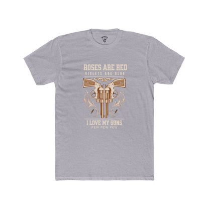 "Roses Are Red Pew Pew Pew" Unisex Crew Tee