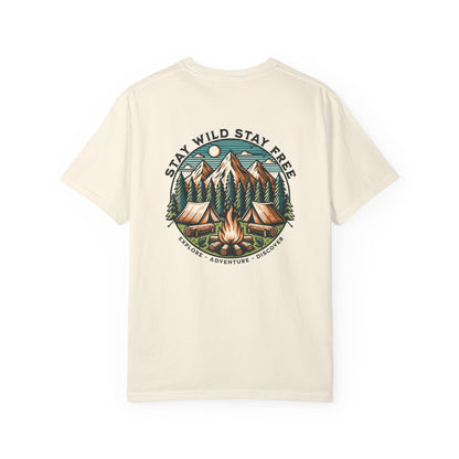 "Stay Wild Stay Free" Graphic Cotton Tee